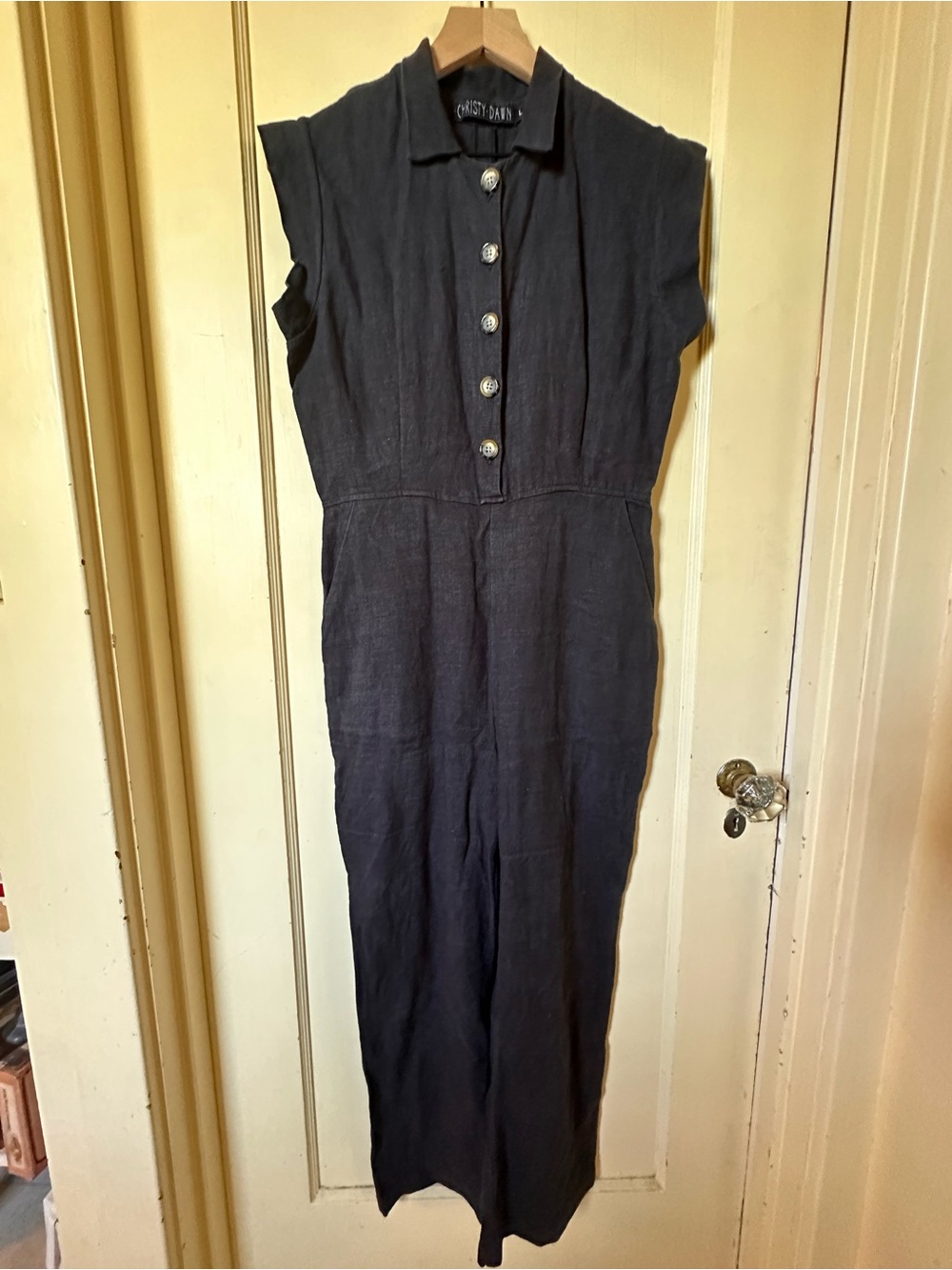 Christy Dawn Black Jumpsuit - Size L